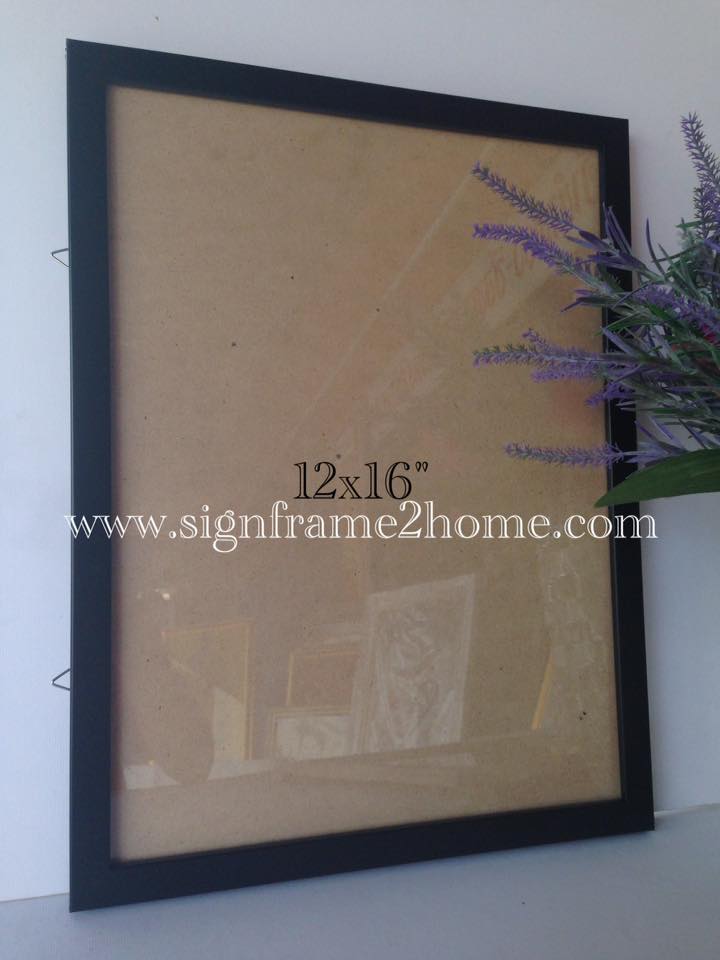 กรอบรูปไม้ขาวเรียบ 2cm ขนาด 12x16"