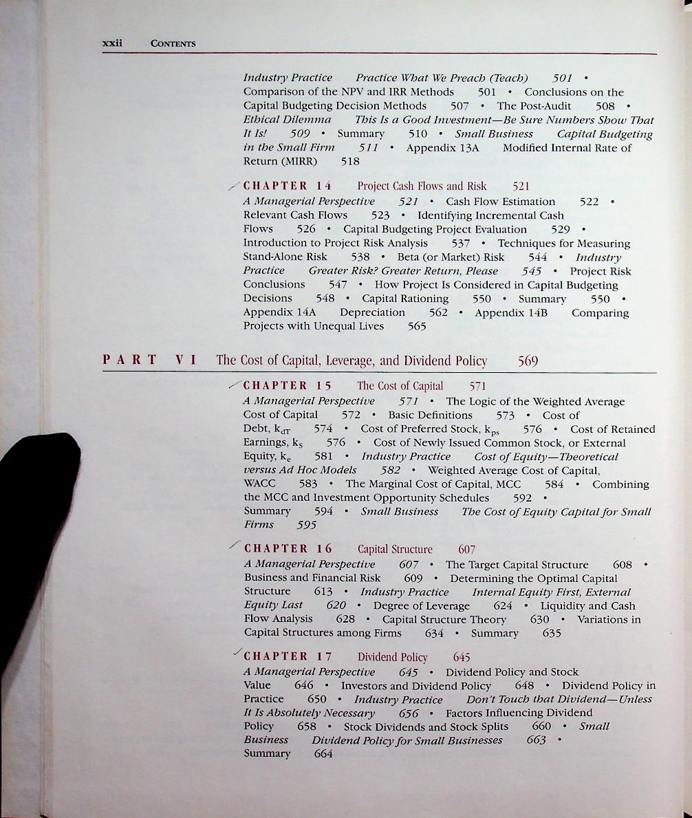 ESSENTIALS OF MANAGERIAL FINANCE