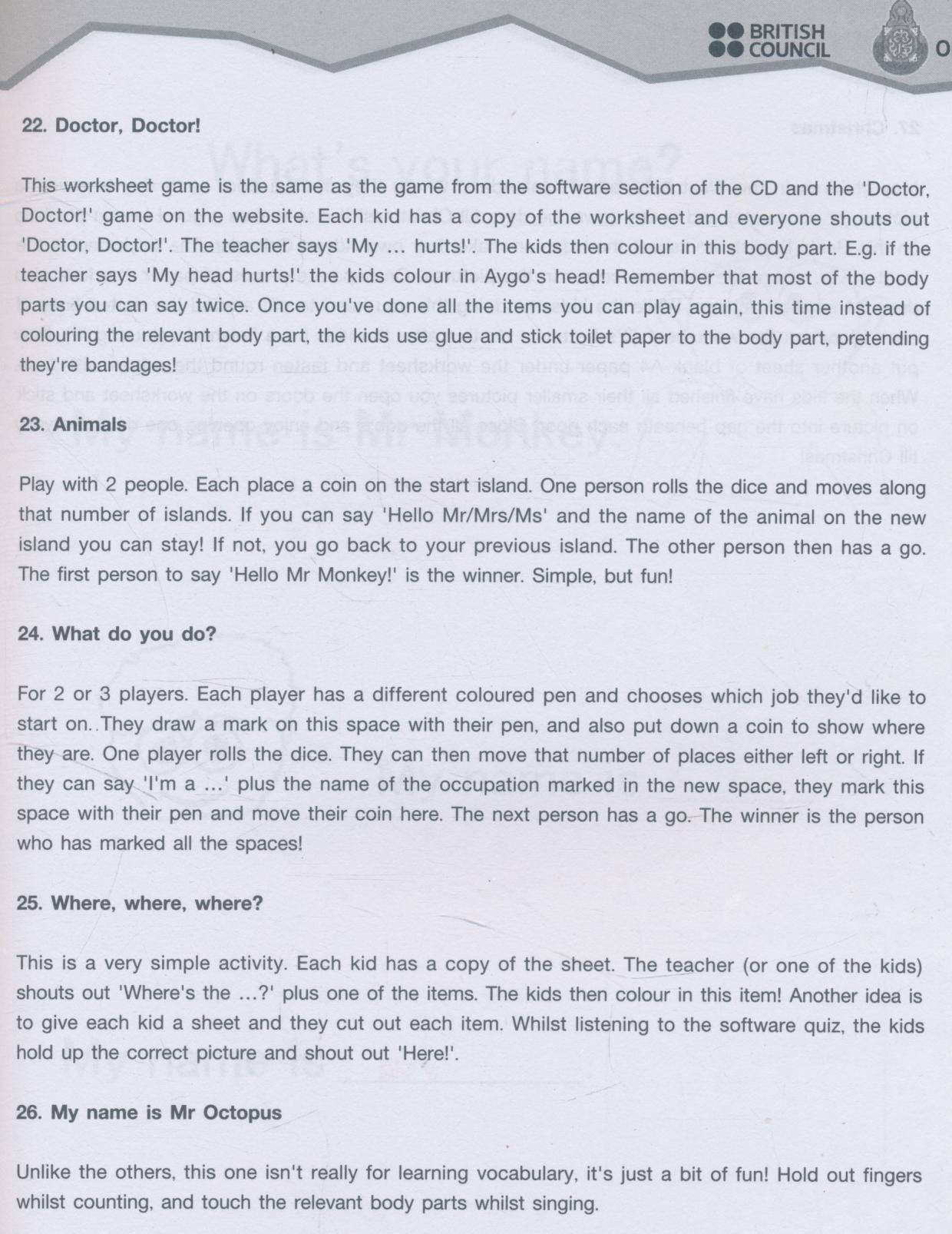 Genki English!! Worksheets 1,2,3