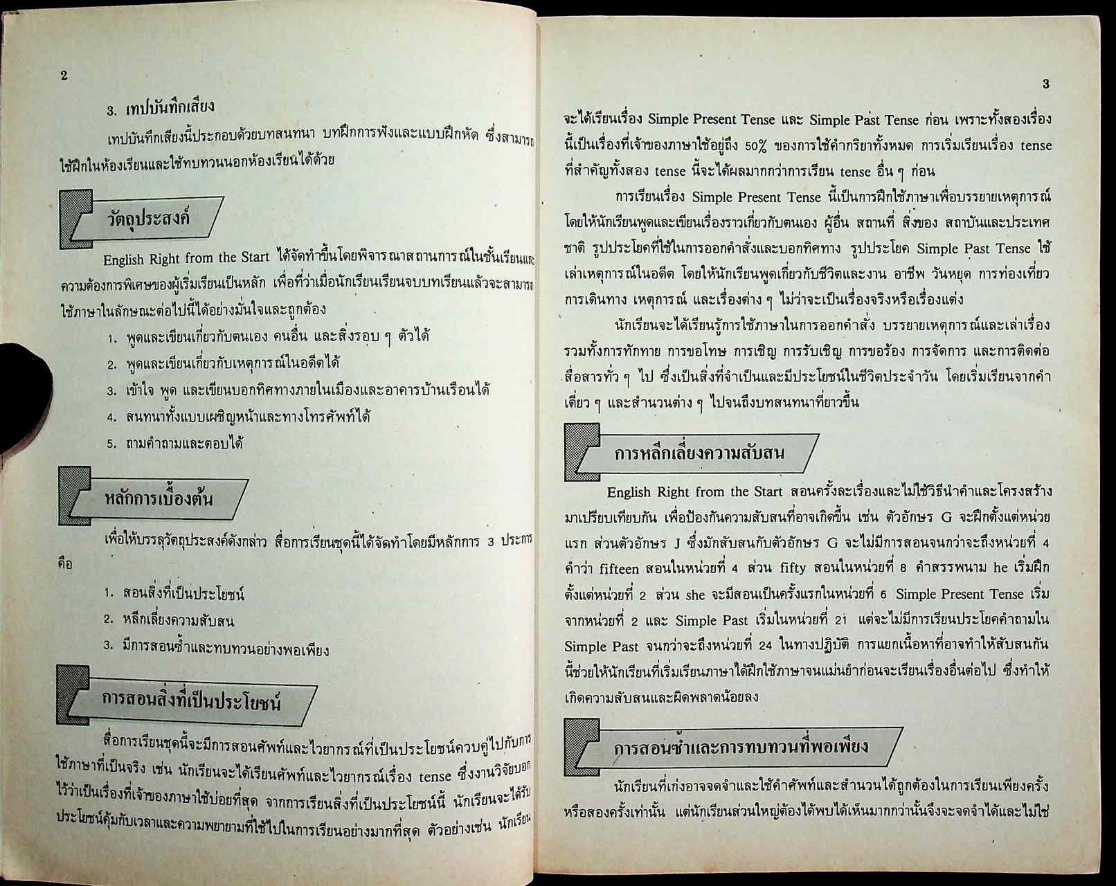 คู่มือครูภาษาอังกฤษ ENGLISH RIGHT FROM THE START 1 รายวิชา อ 021 - อ 022 เสริมทักษะ 1-2 ระดับมัธยมศึกษาตอนต้น