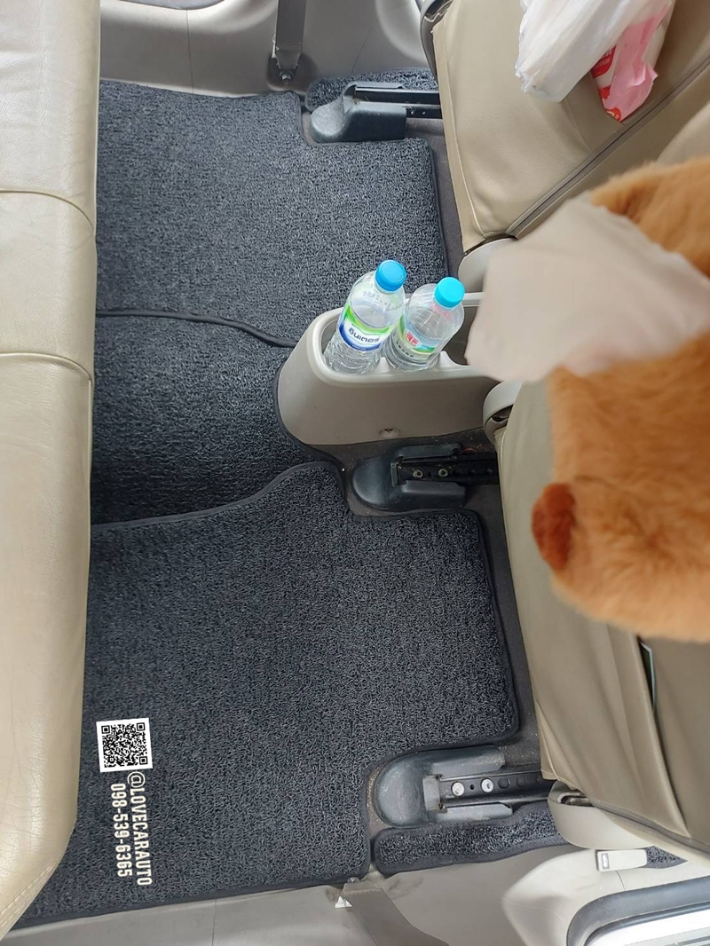 พรมปูพื้นรถยนต์ HONDA CITY 2012 มีเก๊ะ ไวนิลสีดำ