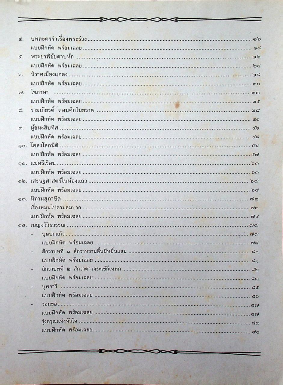 คู่มือ-เตรียมสอบ ภาษาไทย ฉบับรวม ม.๑-๒-๓ กลุ่มสาระการเรียนรู้ภาษาไทย