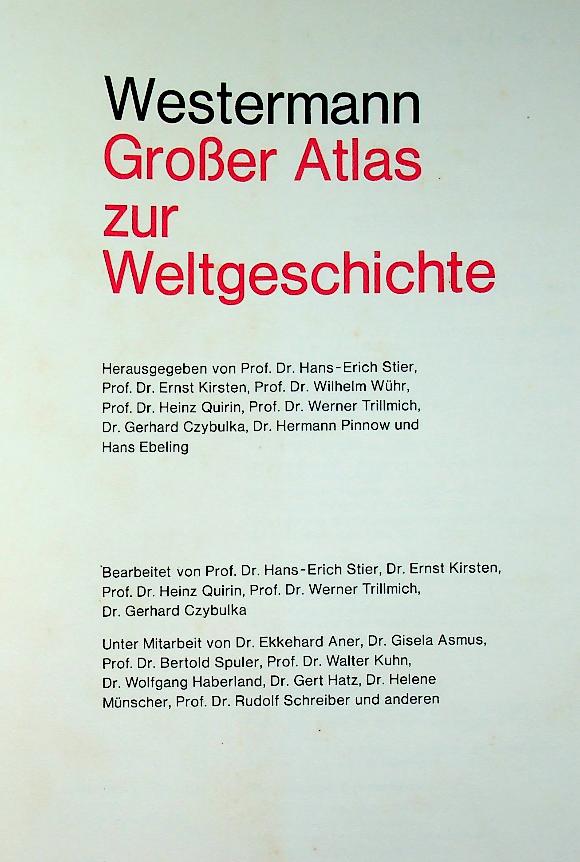 Großer Atlas zur Weltgeschichte (ฉบับภาษาเยอรมัน)