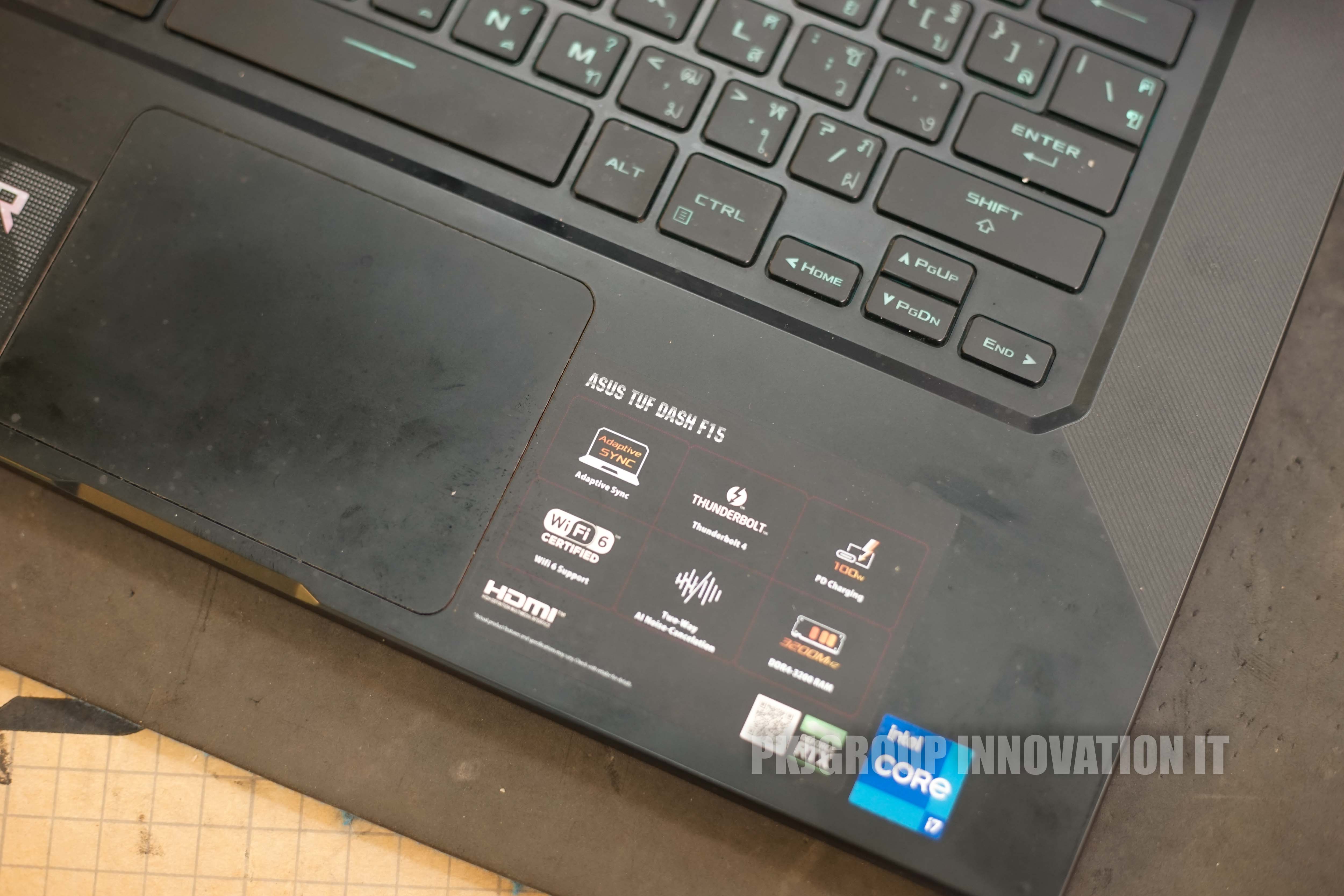 โน๊ตบุ๊คเล่นเกมมือสอง Asus TUF Gaming FX516PR-HN033T i7-11370H RAM 16 GB SSD M.2 512 GB RTX3070