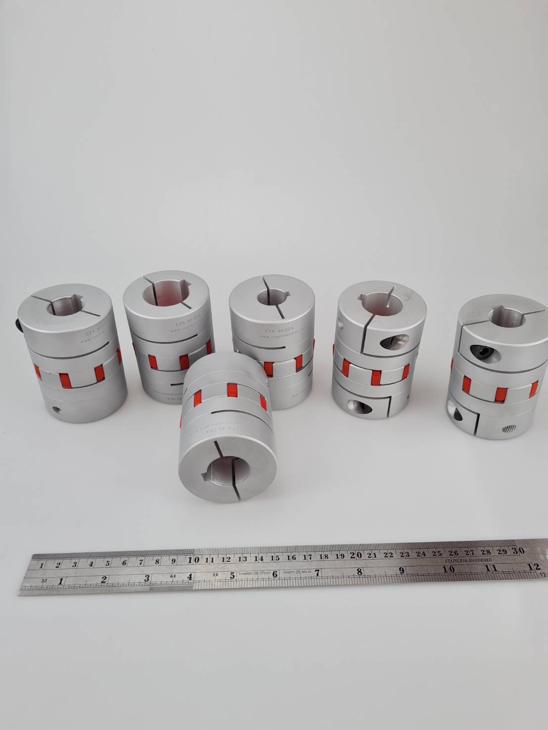 ไทย Jaw Coupling CTA 65 ยาว 90 มิลลิเมตร คัปปลิ้ง (ยอย)ประกบเพลา สำหรับเครื่อง CNC เครื่อง3D print และใช้ส่งกำลังเพลาและมอเตอร์(ลิ่ม)