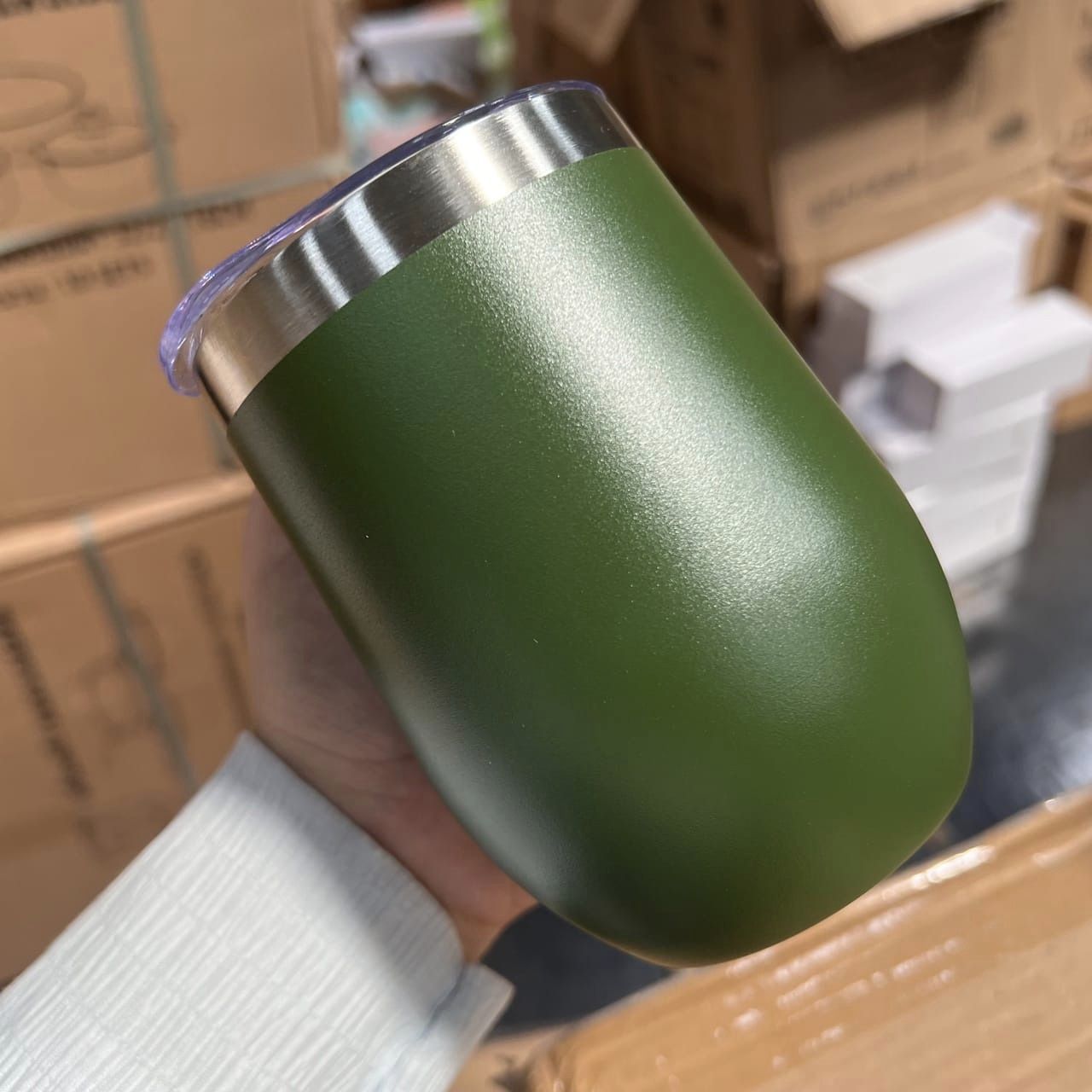 แก้วเก็บความเย็นขนาด 12 ออนซ์ ทรงไข่