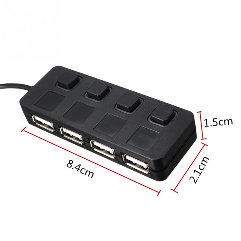 GOOJODOQ 4-Port USB HUB 2.0 มีสวิทซ์แยก