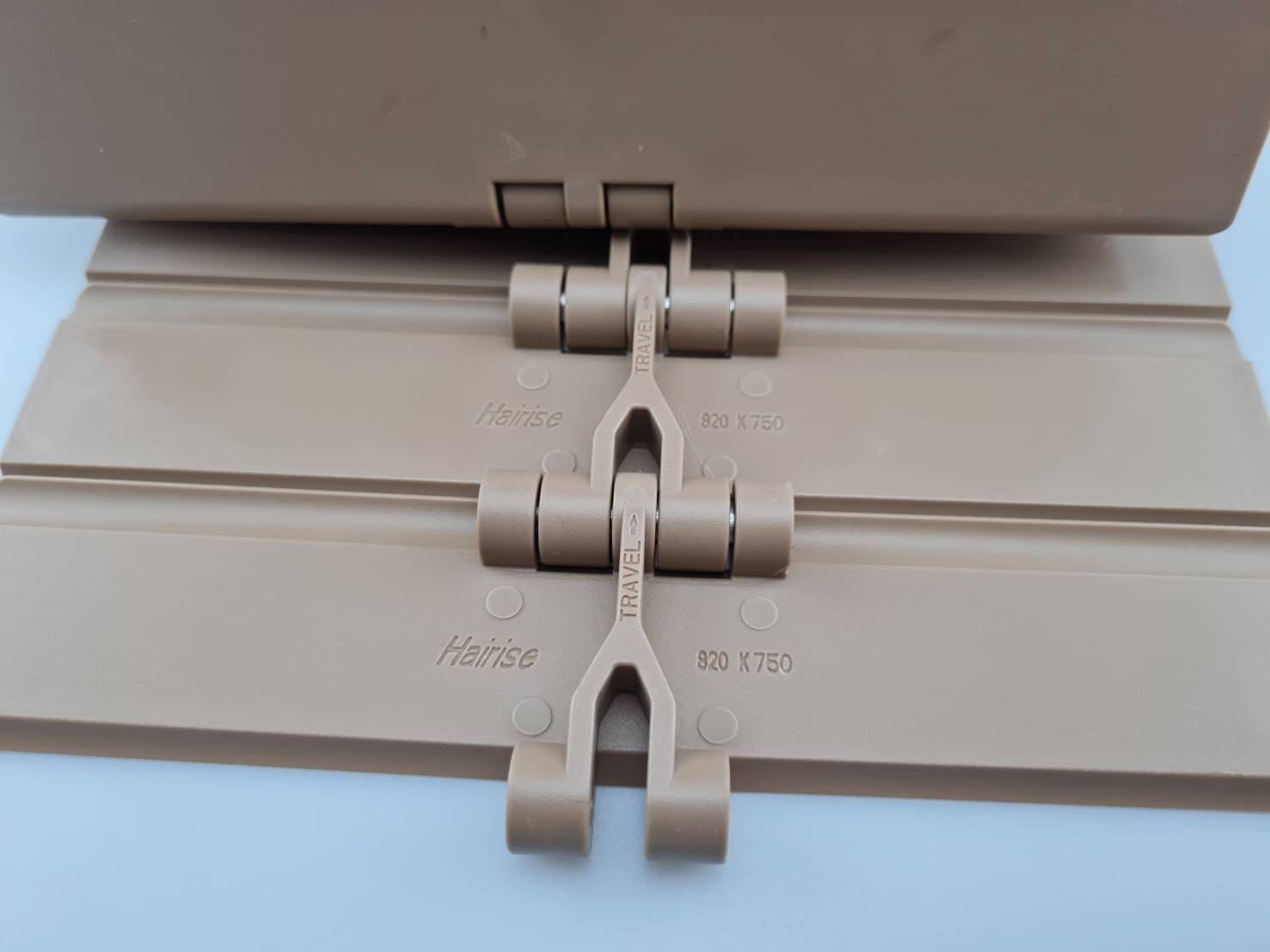 820-K750 Top chain สายพานลำเลียง(Conveyer) ขวดในโรงงานอุตสาหกรรมเป่าขวดหรือโรงงานผลิตน้ำ