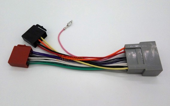 ปลั๊กตรงรุ่น Honda 24 pin สำหรับ 2din ISO ไม่ตัดต่อสายไฟ