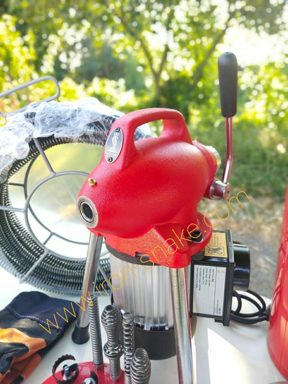 เครื่องทะลวงท่อ งูเหล็ก รุ่น GQ-75 และรุ่น A75 งูเหล็กทะลวงท่อ เครื่องทะลวงท่อไฟฟ้า