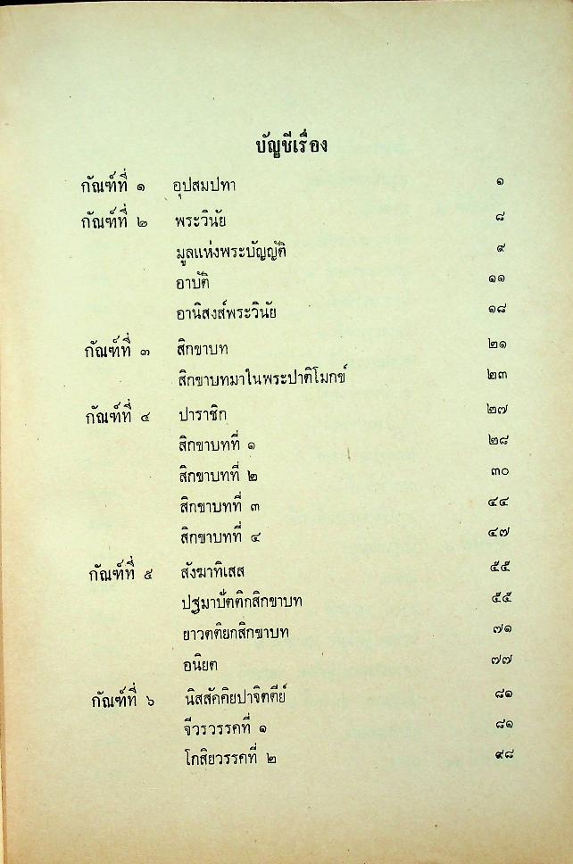 วินัยมุข เล่ม ๑ (หลักสูตรนักธรรมชั้นตรี) ของ สมเด็จพระมหาสมณเจ้า กรมพระยาวชิรญาณวโรรส