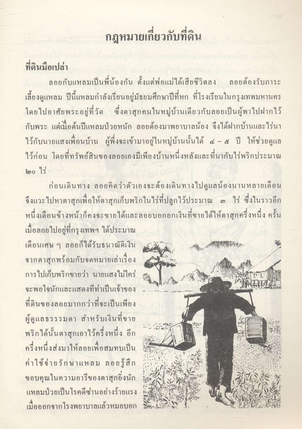 หนังสืออ่านเพิ่มเติม ชุดการพัฒนาที่ดิน ความรู้เกี่ยวกับกฎหมายที่ดินทั่วไป ระดับมัธยมศึกษาตอนปลาย