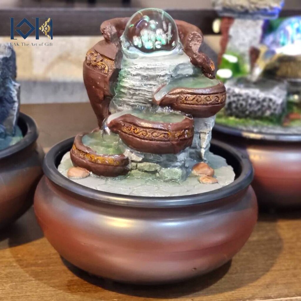 ชุดน้ำพุตั้งโต๊ะ รุ่นธรรมชาติหัวเสียบUSB ขนาดเล็กๆเสริมฮวงจุ้ย ตกแต่งบ้านเสริมฮวงจุ้ย น้ำตกน้ำล้นของขวัญมงคล