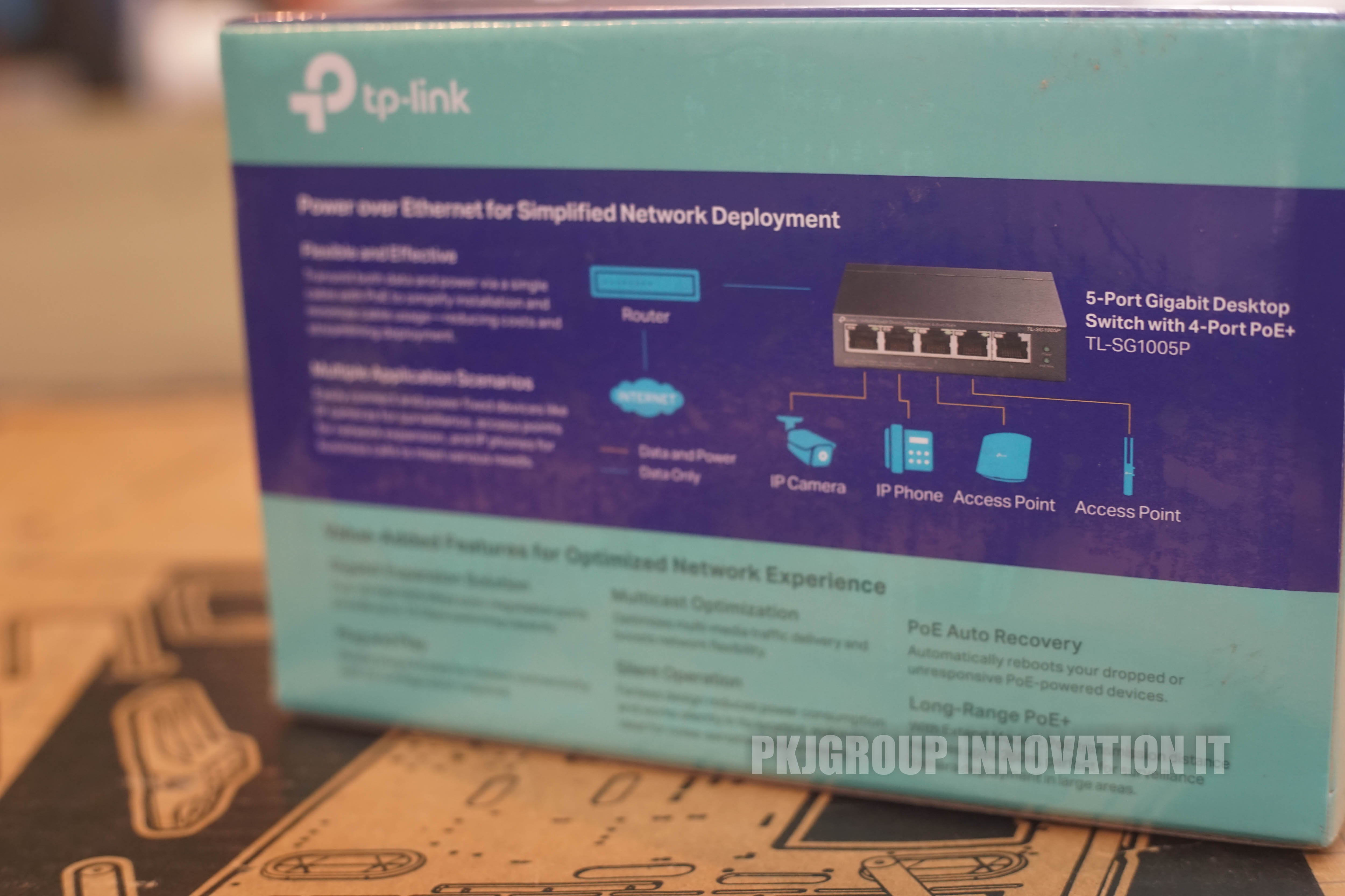 HUB 5 Port ของใหม่ TP-LINK 5 PORTS TL-SG1005P GIGABIT PORT 4 PORTS POE