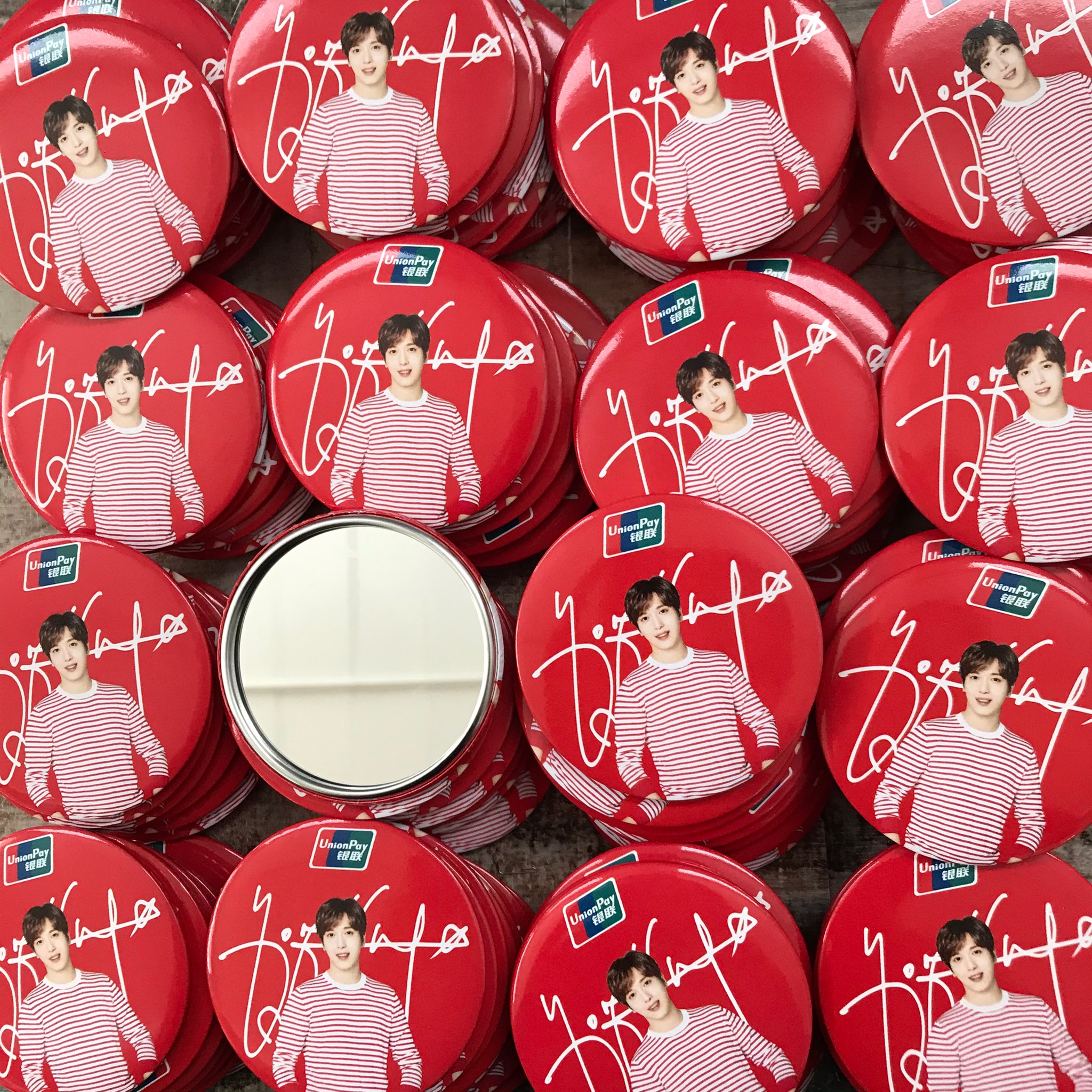 กระจกวงกลม / สี่เหลี่ยม / วงรี พิมพ์ลายได้ตามแบบ