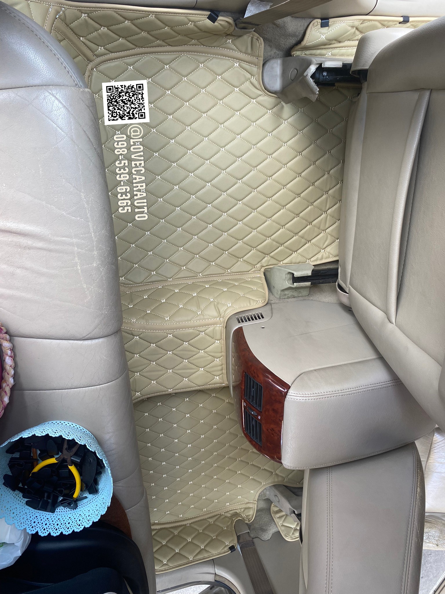 พรมปูพื้นรถยนต์ 6D Toyota Camry โตโยต้า คัมรี่ โฉมผู้นำ สีครีม