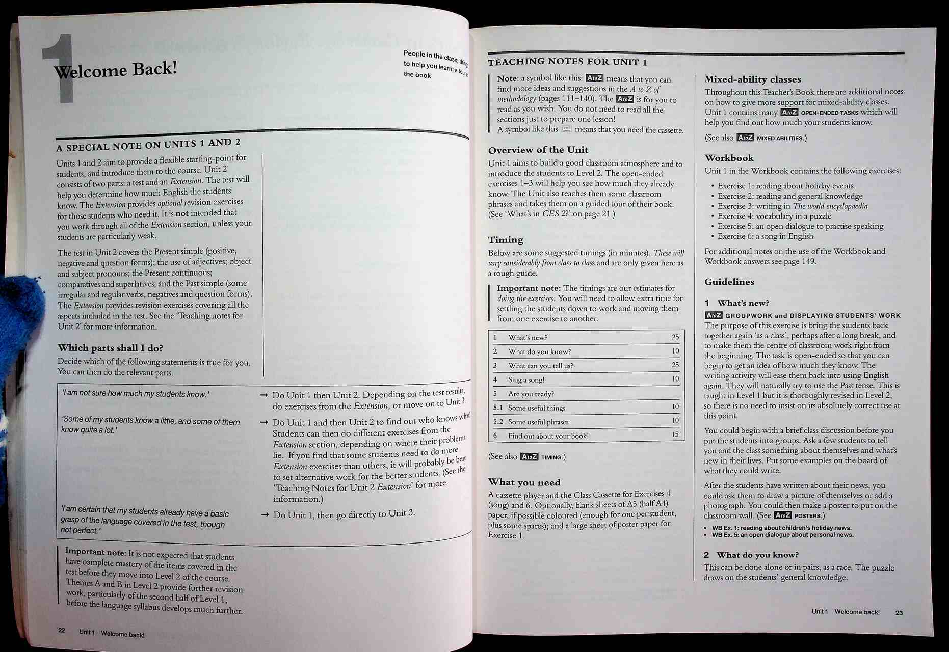 CAMBRIDGE ENGLISH for SCHOOLS Teacher's Book Two