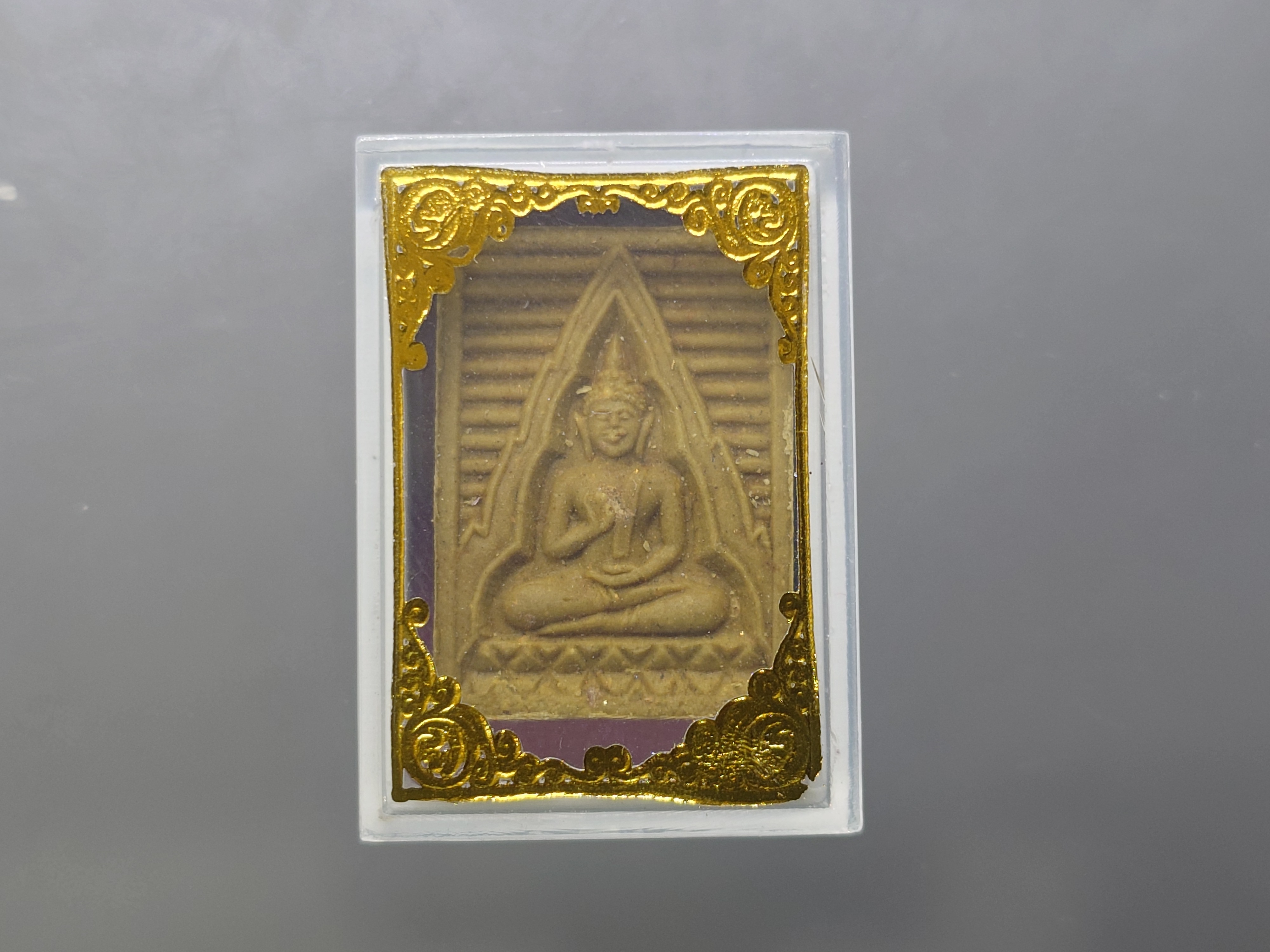 พระผงของขวัญ วัดปากน้ำ รุ่น 6 หลังพระไตรปิฎก ปี2532 พร้อมตลับ