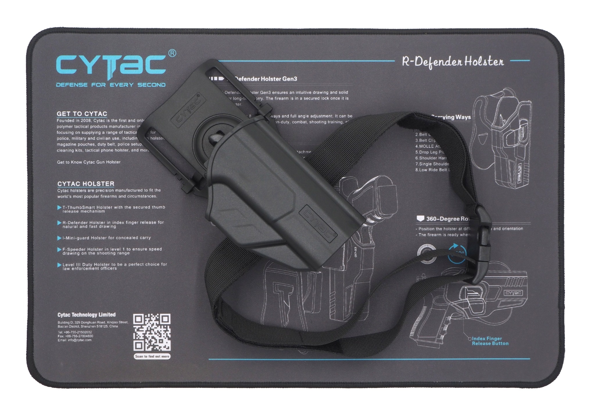 🇹🇭 702 ไทยแลนด์ แทคติคอล ซองปลดนิ้วโป้ง CZ-P10C + เพลทลดต่ำ Cytac