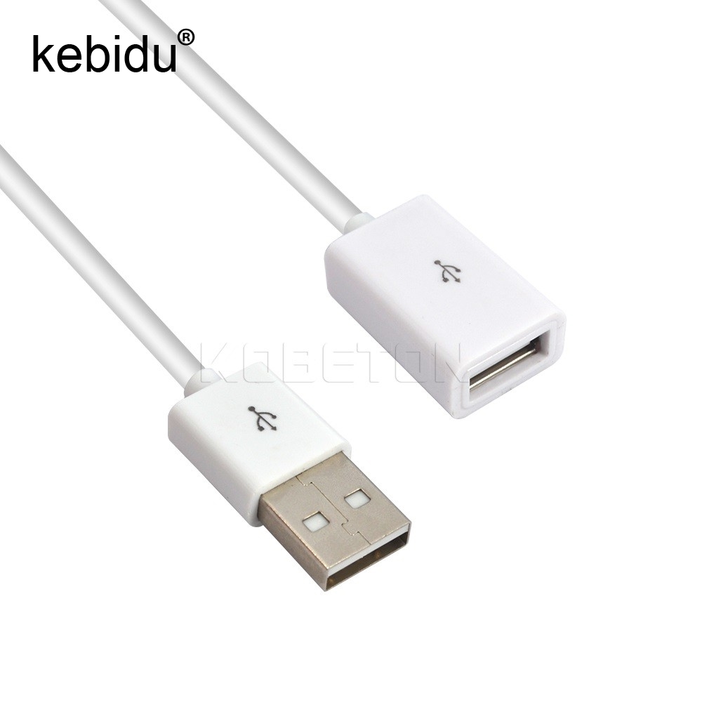 เพิ่มความยาว สาย USB 1เมตร kebidu USB 2.0 A Male to Female Extension Cable