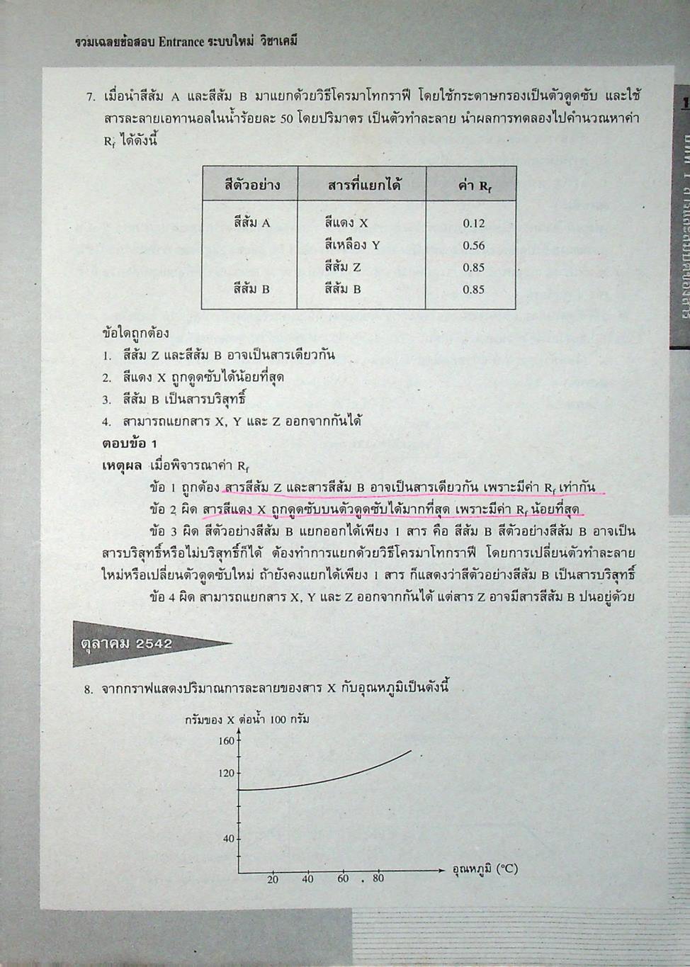 รวมเฉลยข้อสอบ Entrance ระบบใหม่ เคมี