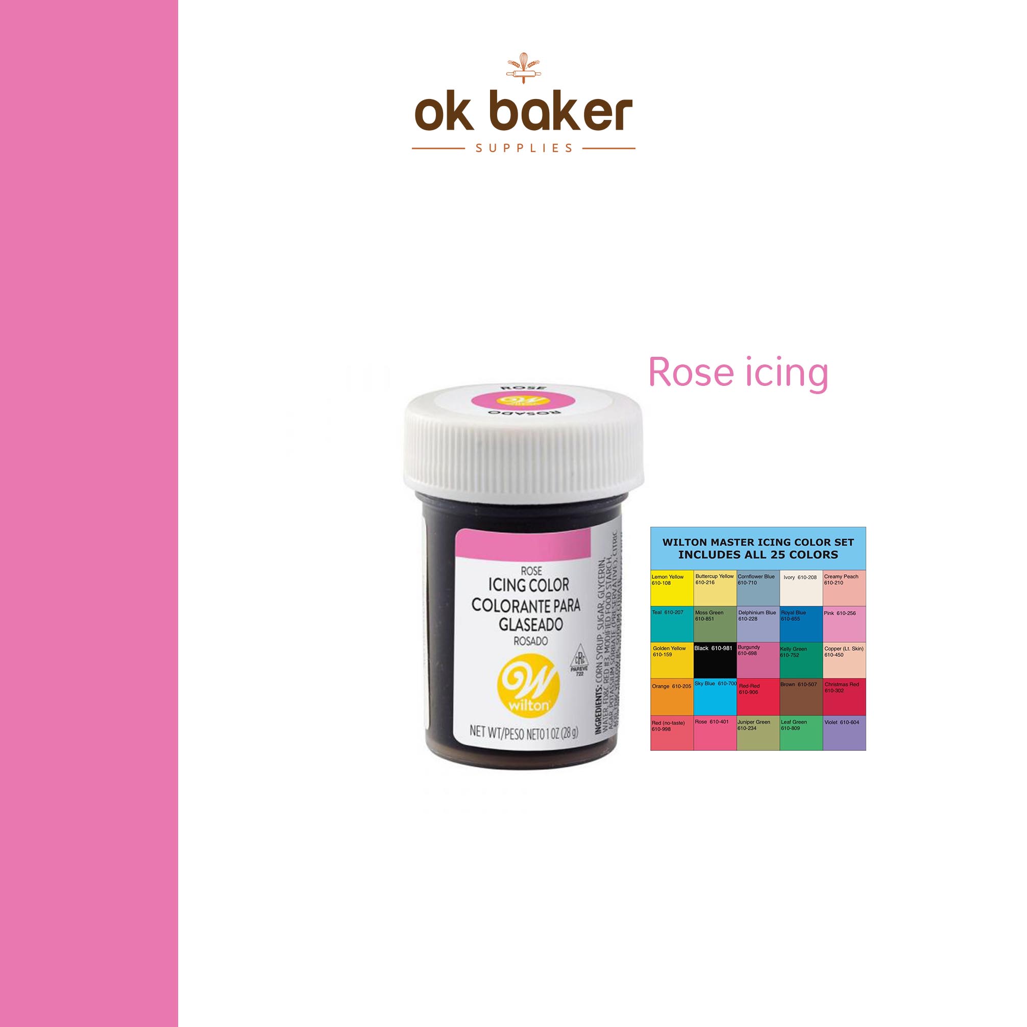 สีเจล Rose Icing 0 กก.