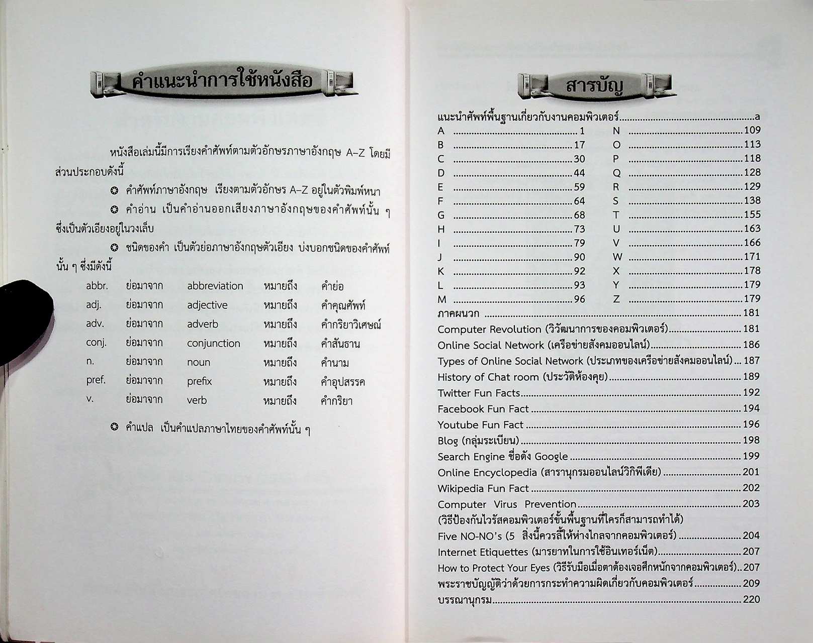 ศัพท์เทคนิคภาษาอังกฤษสำหรับงานคอมพิวเตอร์ English Terminology for Computer
