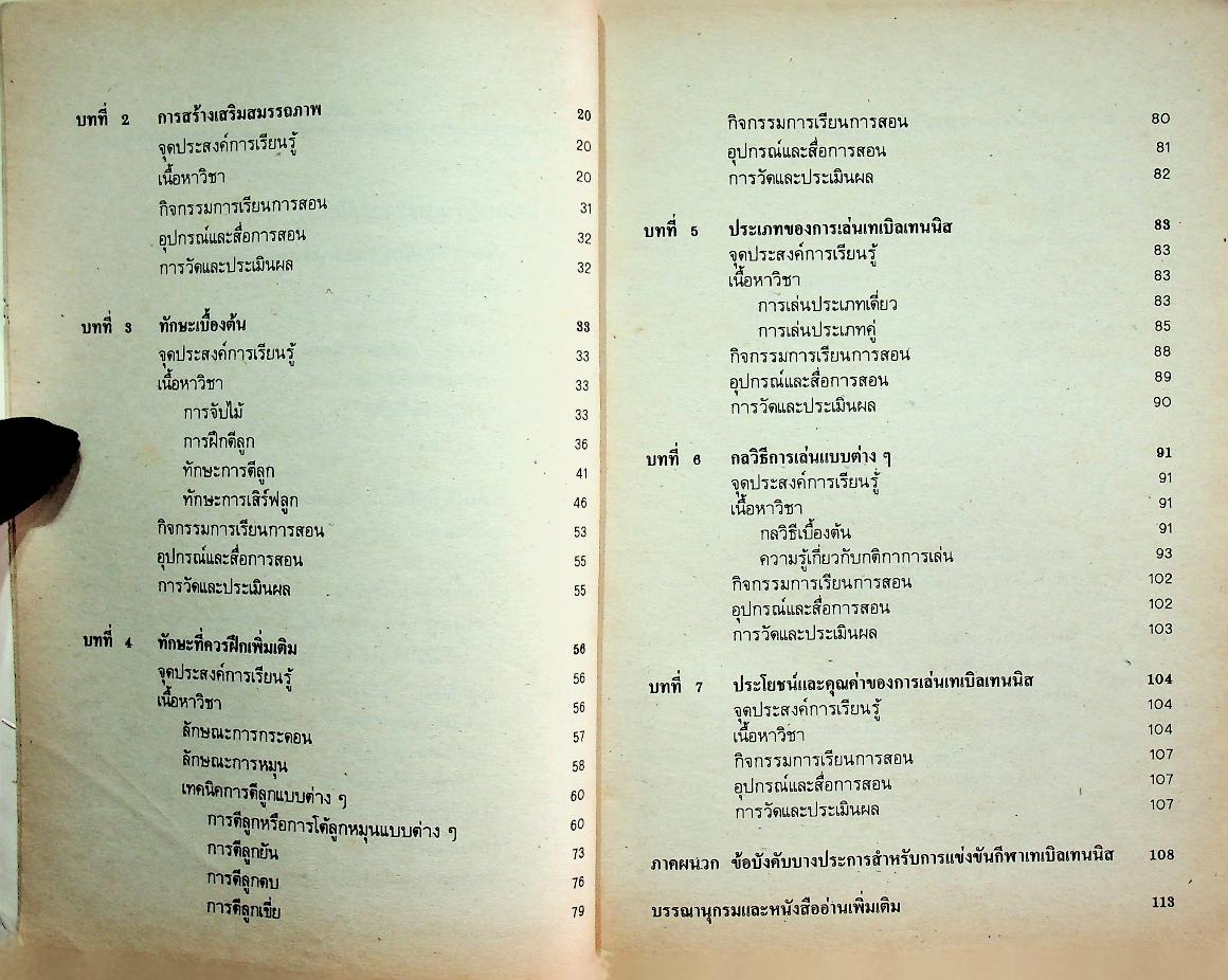 หนังสือคู่มือครูพลานามัย 2 พ 102 เทเบิลเทนนิส ชั้นมัธยมศึกษาปีที่ 1
