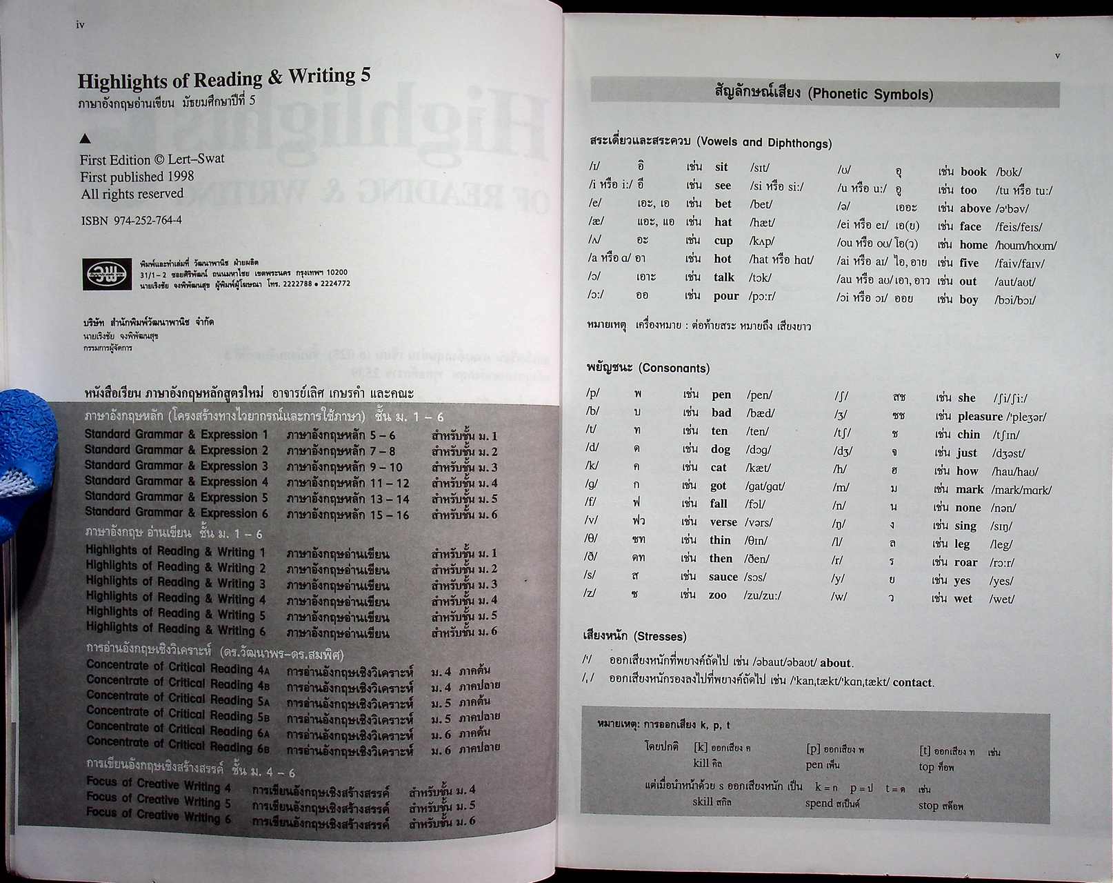 HIGHLIGHTS OF READING AND WRITING ชั้น ม.1-ม.6 (ครบชุด 6 เล่ม)