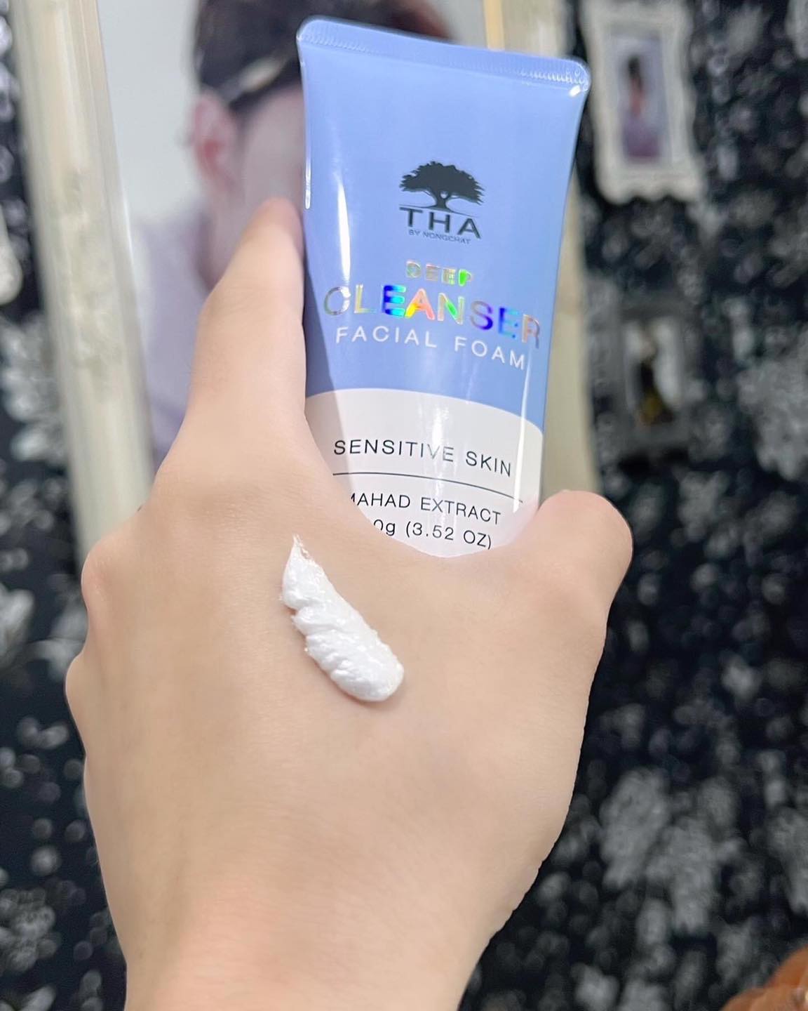 โฟมล้างหน้ามะหาด THA DEEP CLEANSER FACIAL FOAM โฟมน้องฉัตร 100g.