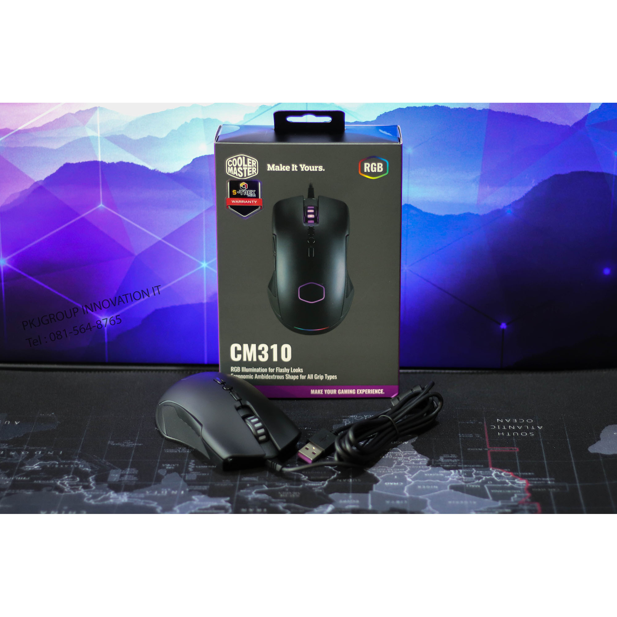 รีวิวเมาส์เกมส์ Coolermaster CM310 ราคาประหยัด