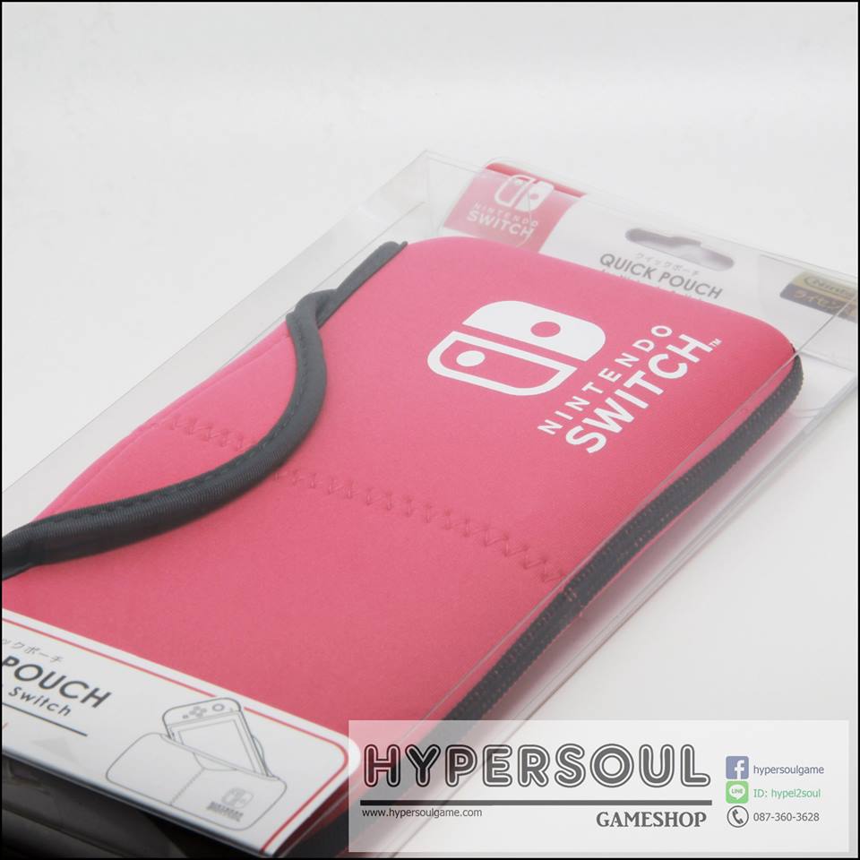 ACC-SWITCH: KEYS FACTORY QUICK POUCH FOR NINTENDO SWITCH (PINK)