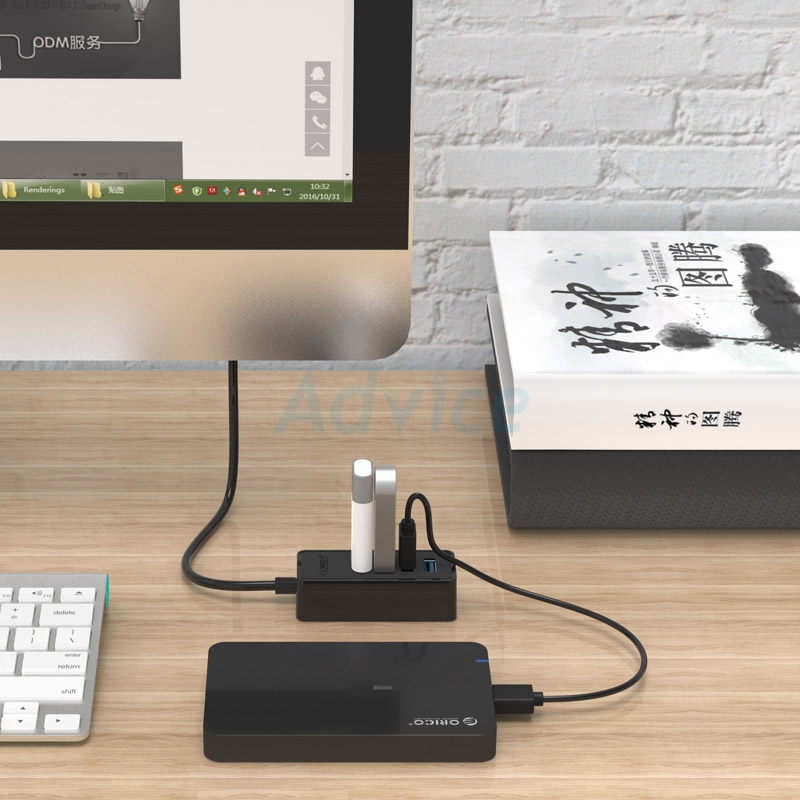 USB HUB 'Orico' W5PU3 ตัวพ่วงเสียบ usb คุณภาพ