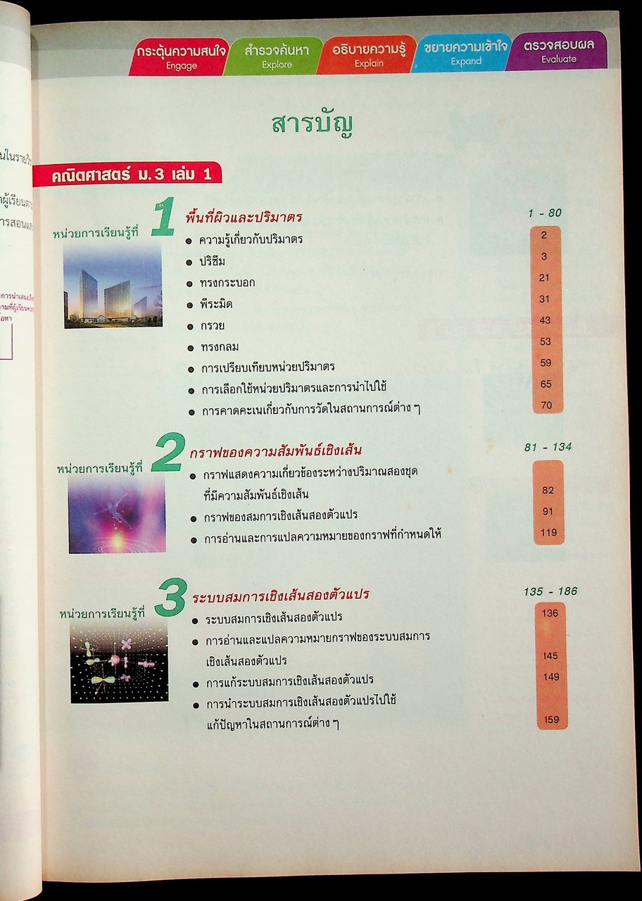 คู่มือครู หนังสือเรียน คณิตศาสตร์ ม.๓ เล่ม ๑ หลักสูตร พ.ศ. ๒๕๕๑