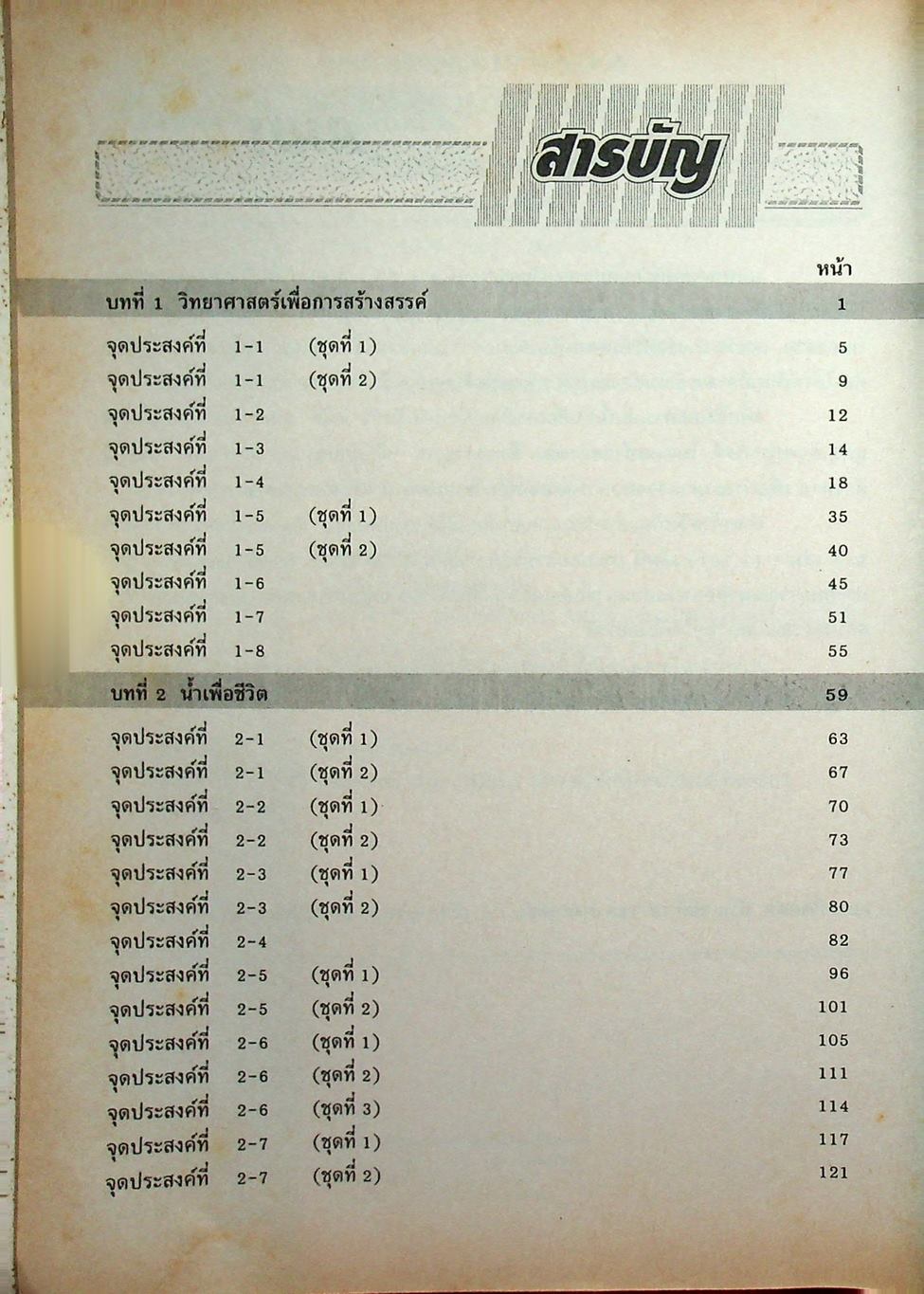 แบบทดสอบรายจุดประสงค์ วิทยาศาสตร์ ม.1 ว 101 เทอมต้น