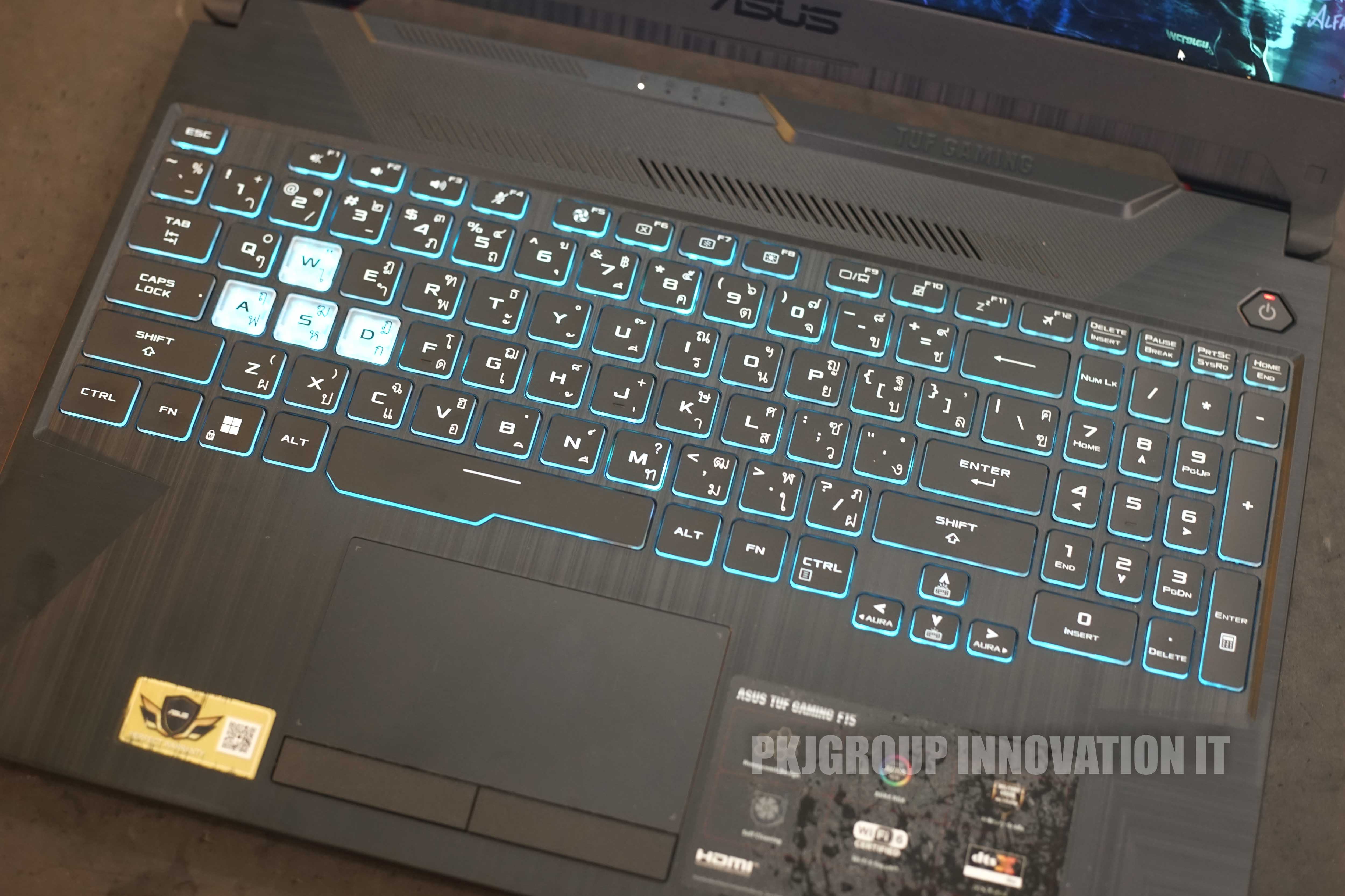 โน๊ตบุ๊คเล่นเกมมือสอง Asus TUF FX506LHB-HN323W i5-10300H RAM 8 GB M.2 512 GB GTX1650