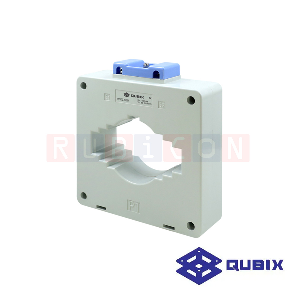 QUBIX MSQ-100 1000/1A, 1500/1A, 2000/1A, 2500/1A, 1000/5A, 1500/5A, 2000/5A, 2500/5A, CLASS 0.5 / 1.0 / 20VA / 15VA หม้อแปลงกระแสไฟฟ้า ซีที CT MSQ SERIES ( CURRENT TRANSFORMERS MSQ SERIES )