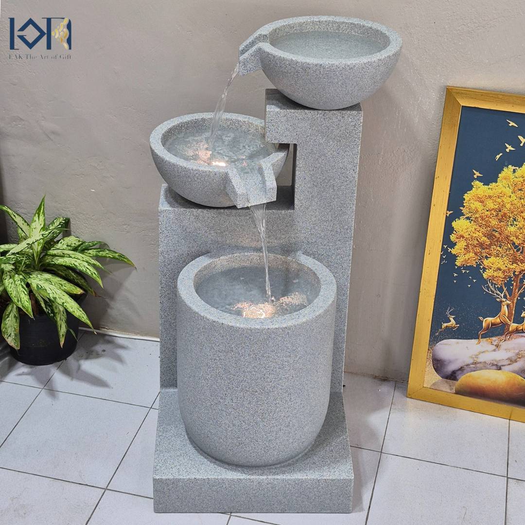 น้ำพุตั้งพื้นแต่งบ้าน รุ่นGranilite NZ16268JA เหมาะสำหรับตั้งวางหน้าบ้าน หน้าสำนักงานบริษัท น้ำพุขนาดใหญ่เสริมฮวงจุ้ย