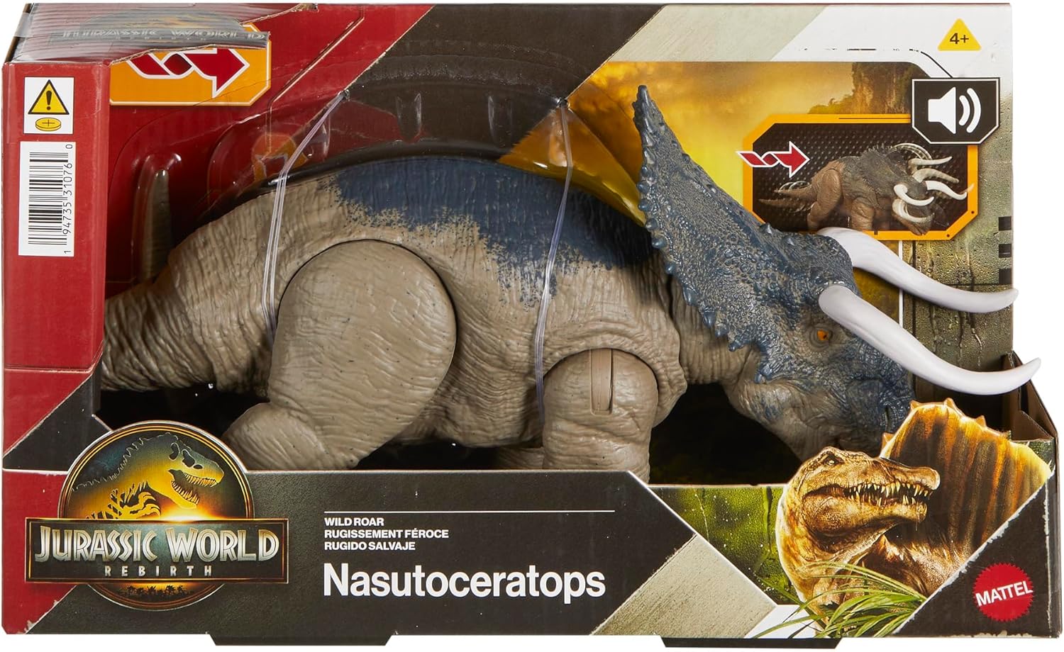 **MTS Toys**Mattel Jurassic World Rebirth: JGC81 Nasutoceratops [ความยาวจากหัวถึงหาง 31 ซ.ม.]