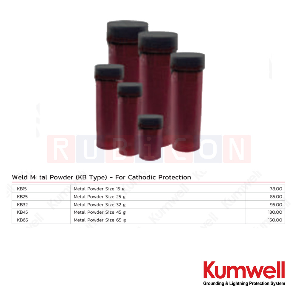 KUMWELL KB ผงเชื่อมกราวด์ รุ่น KB (Weld Metal Powder (KB Type) - For Cathodic Protection