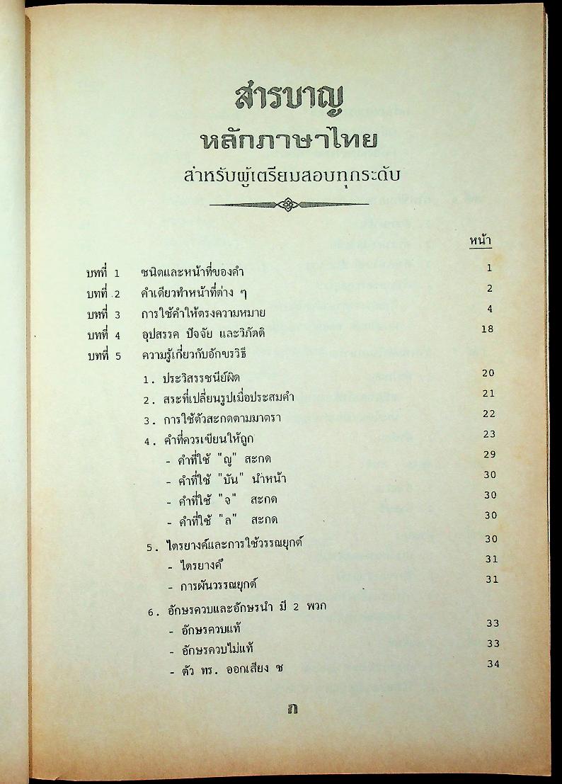 สรุปย่อ หลักภาษาไทย สำหรับผู้เตรียมสอบทุกระดับ