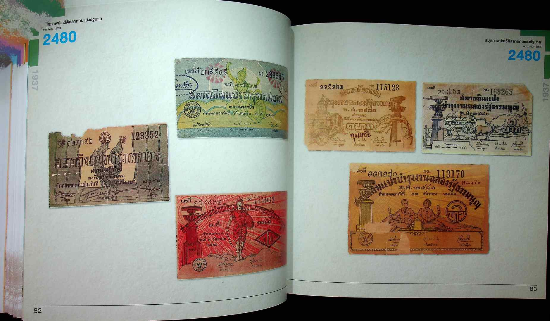 สมุดภาพประวัติ สลากกินแบ่งรัฐบาล พ.ศ 2482-2559