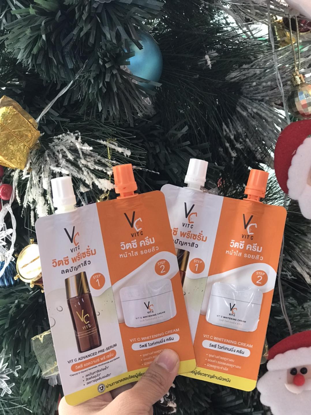 วิตซี แอดวานซ์ พรี-เซรั่ม + วิตซี ไวท์เทนนิ่ง ครีม 48กรัม (1ซอง)