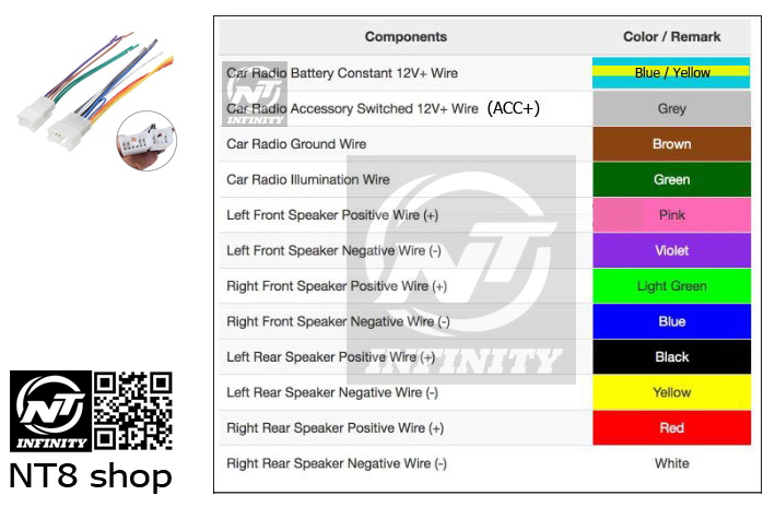 ปลั๊กเครื่องเสียงตรงรุ่น OEM Toyota Plug Adapter Audio