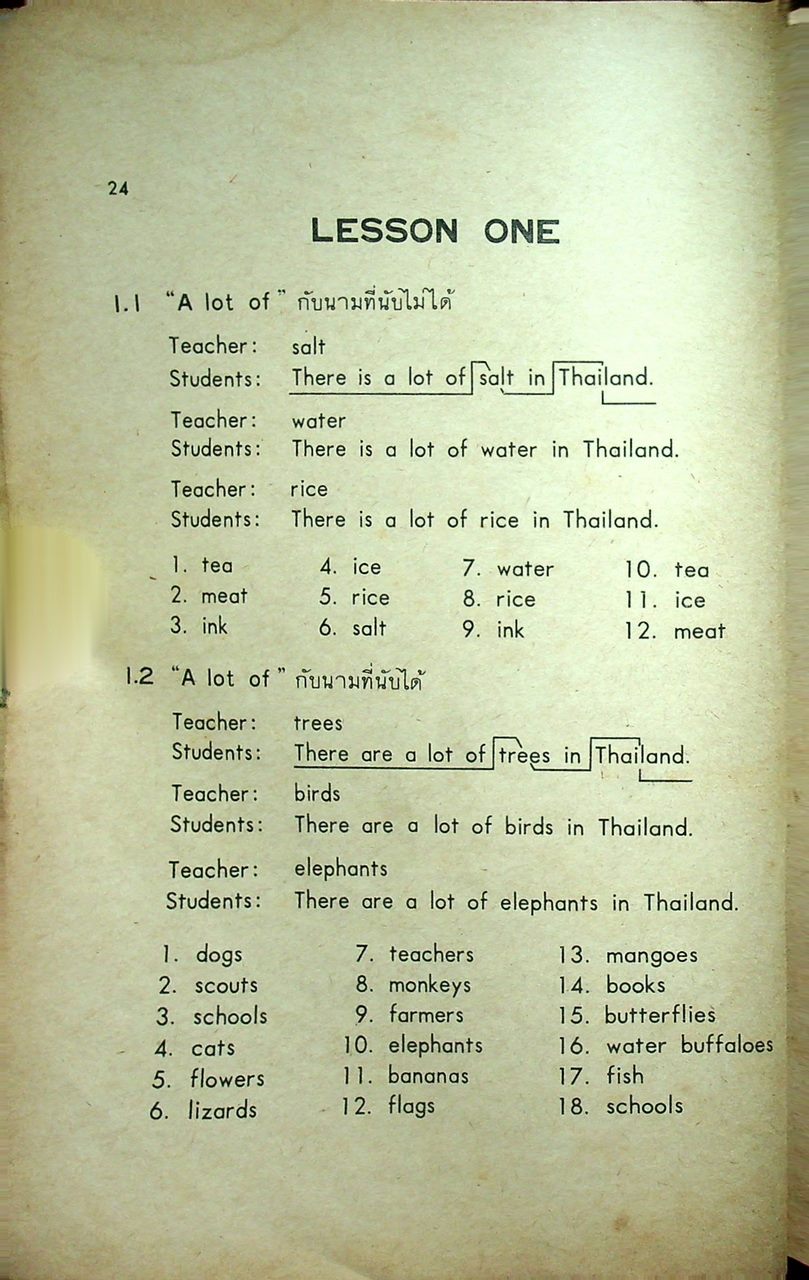 ENGLISH GRAMMAR DRILLS FOR THAI STUDENTS BOOK III ชั้นประถมปีที่ ๗ ของกระทรวงศึกษาธิการ