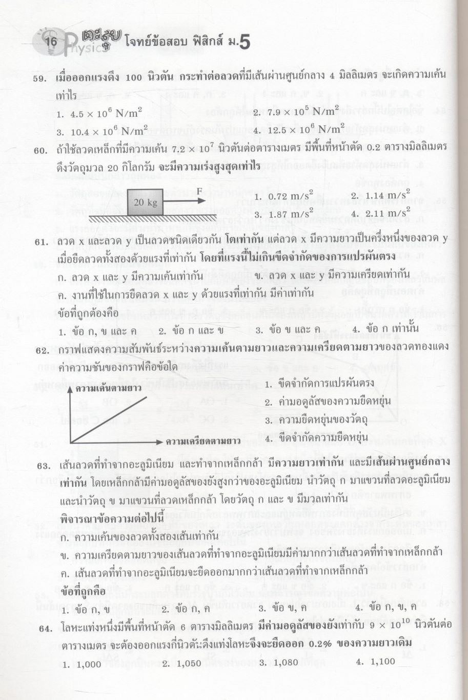 ตะลุยโจทย์ข้อสอบ ฟิสิกส์ ม.5 เล่มรวมเทอม 1-2