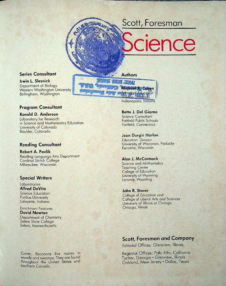 Scott, Foresman Science