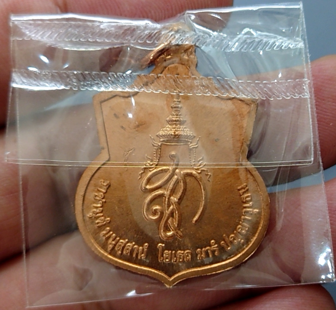 เหรียญทองแดง ที่ระลึกพระนเรศวรมหาราช รุ่น สู้ หลัง สก แพคเดิม