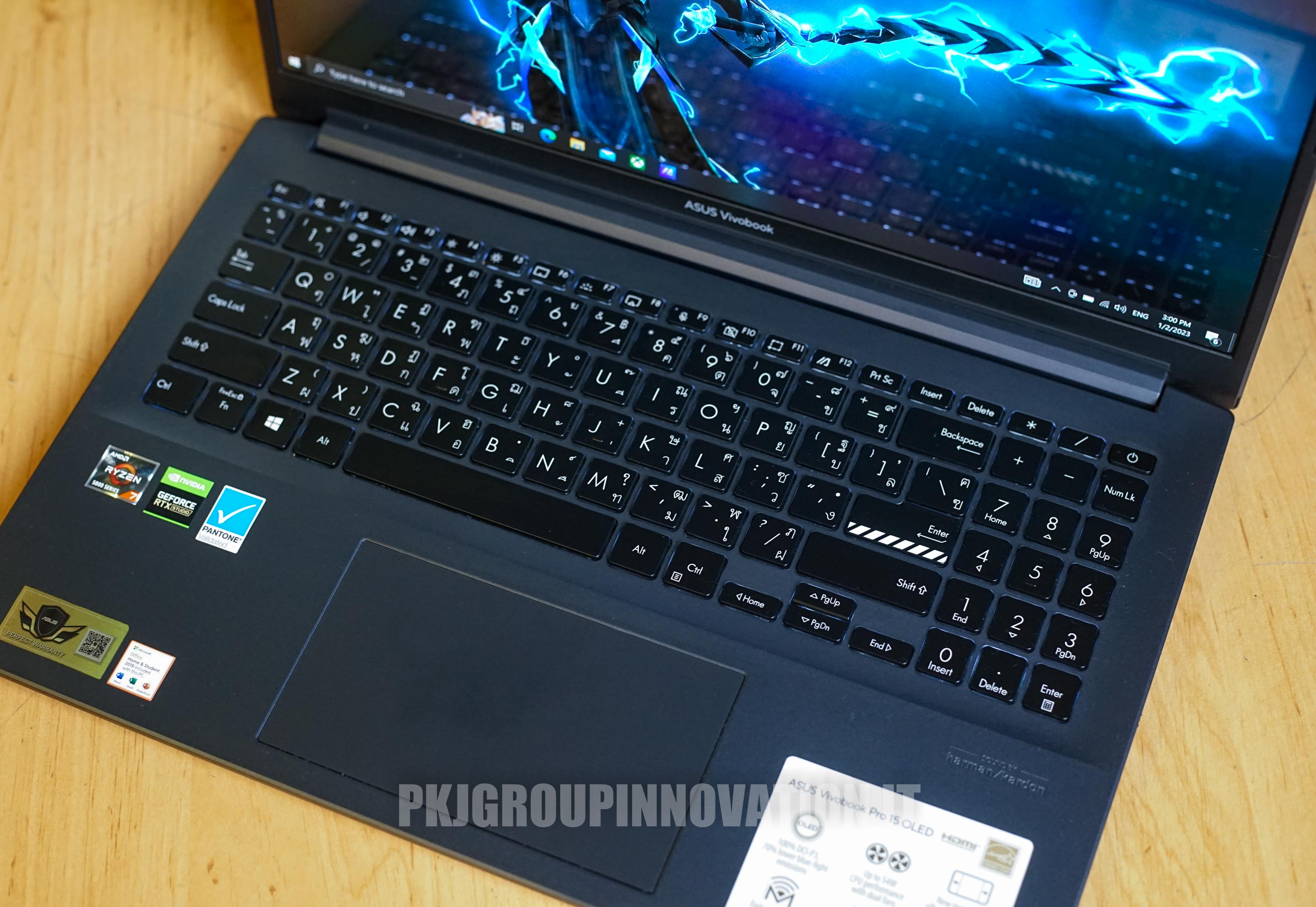 โน๊ตบุ๊คมือสอง ASUS Vivobook 15 OLED D3500QC-L1701TS สภาพสวย จอ 15.6" 60 MHz