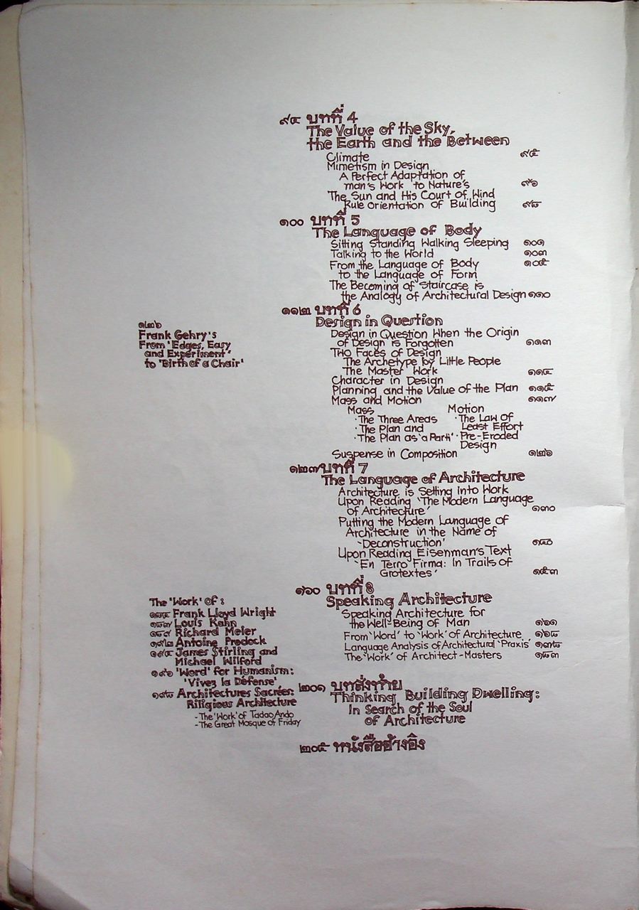 ปรากฏการณ์ศาสตร์ในสถาปัตยกรรม PHENOMENOLOGY IN ARCHITECTURE